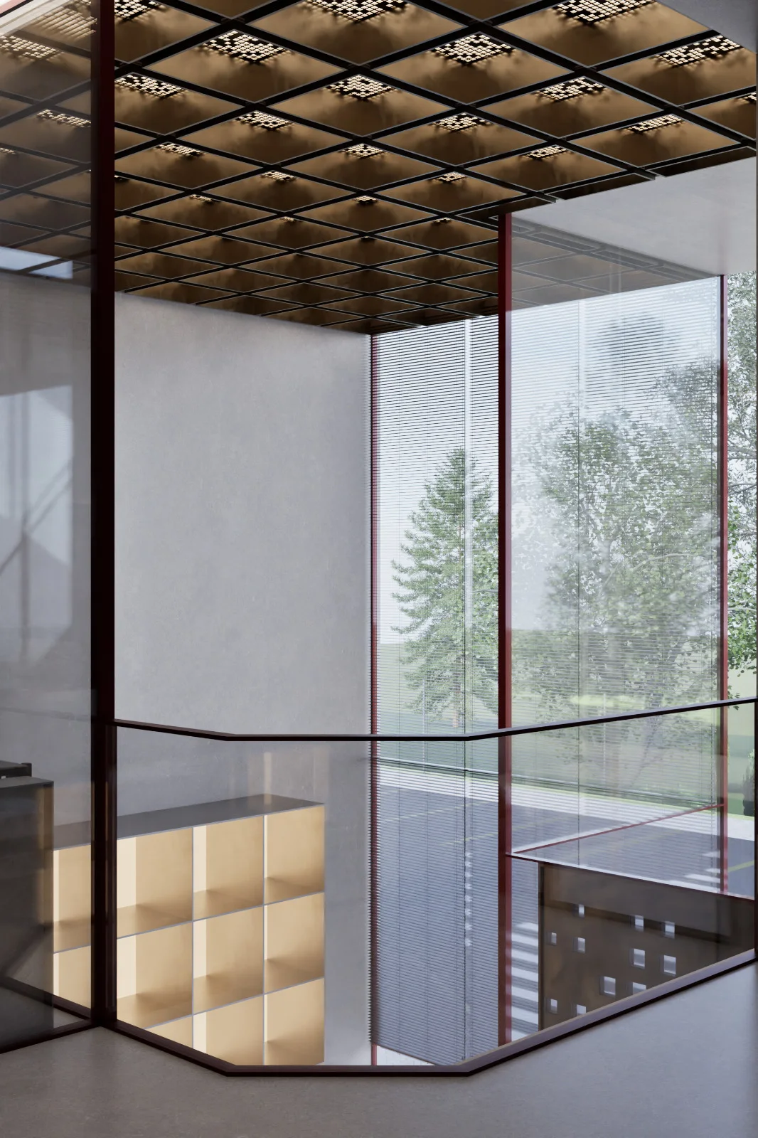 Double-height glazing — illustrative preview