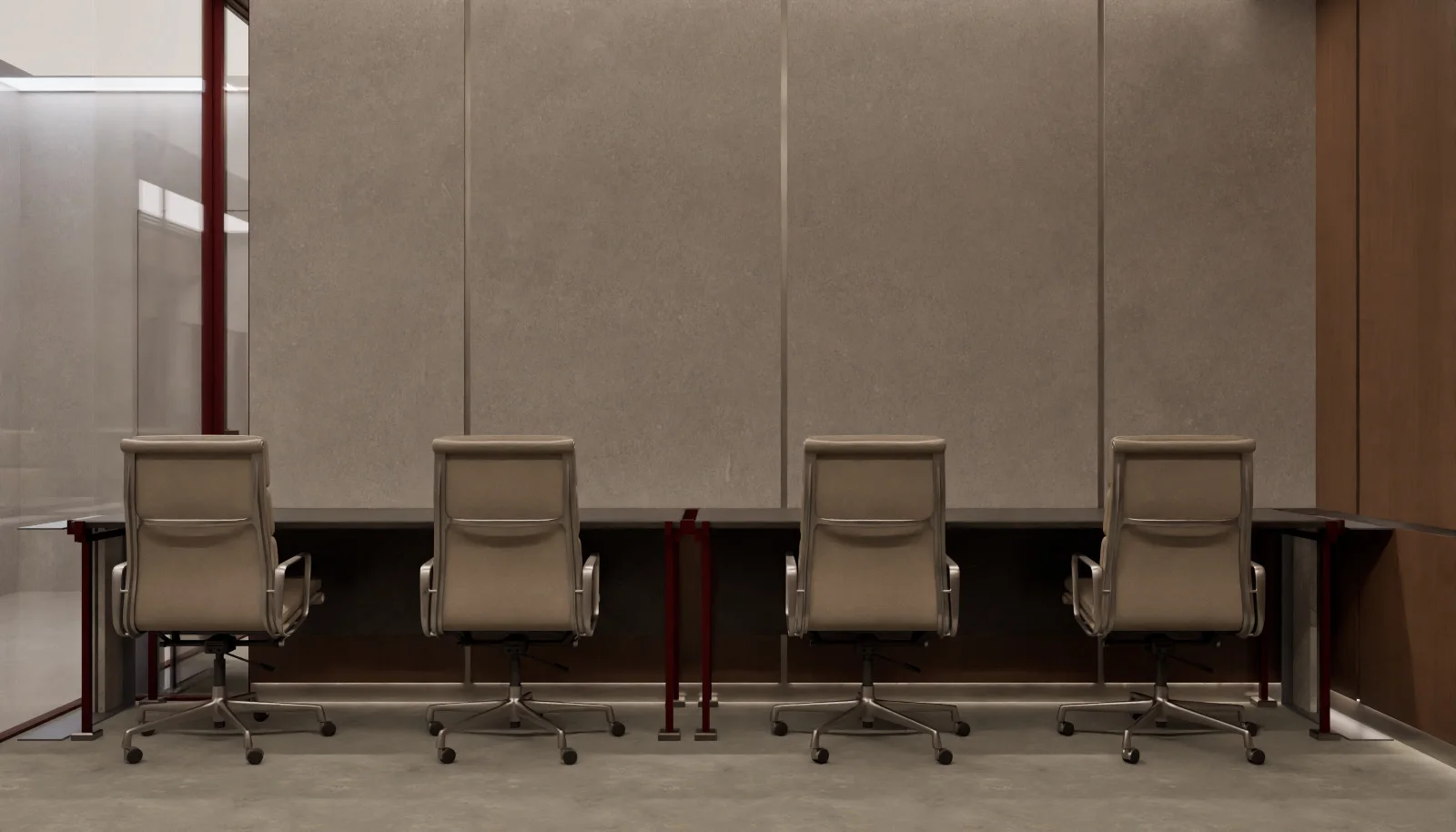 Dedicated Desk — illustrative interior