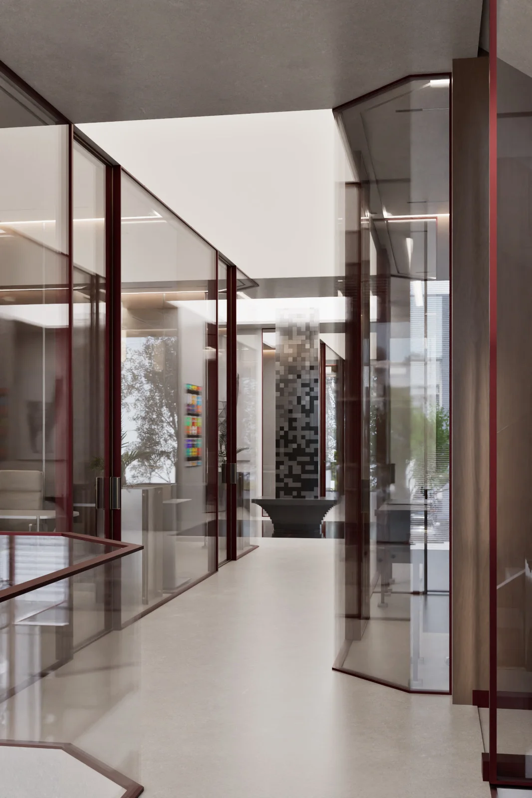 Gallery corridor — illustrative preview