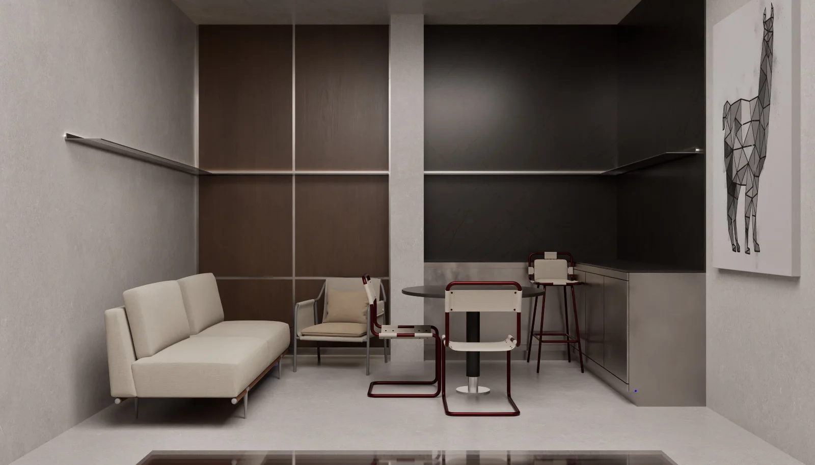 Quiet lounge — illustrative preview